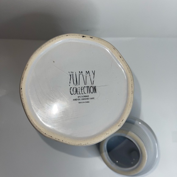 HANGRY SMALL CERAMIC CANISTER 6.69"H YUMMY COLLECTION FARMHOUSE DECOR - Picture 6 of 6